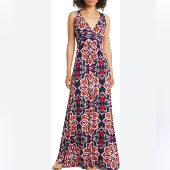 Loveappella Dresses & Skirts - Loveappela 2x Boho maxi navy-multi dress